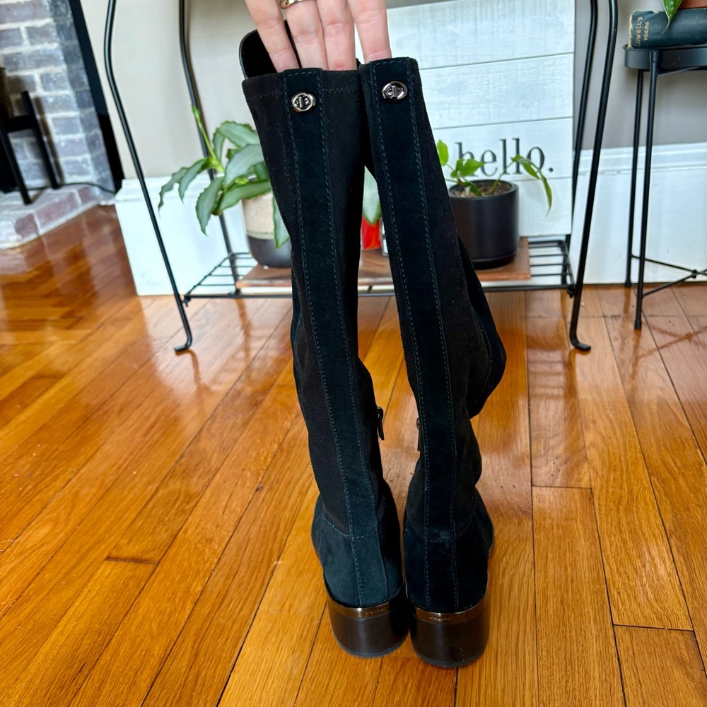 Coach 'Ryder' Black Suede Boots - Picture 7 of 12